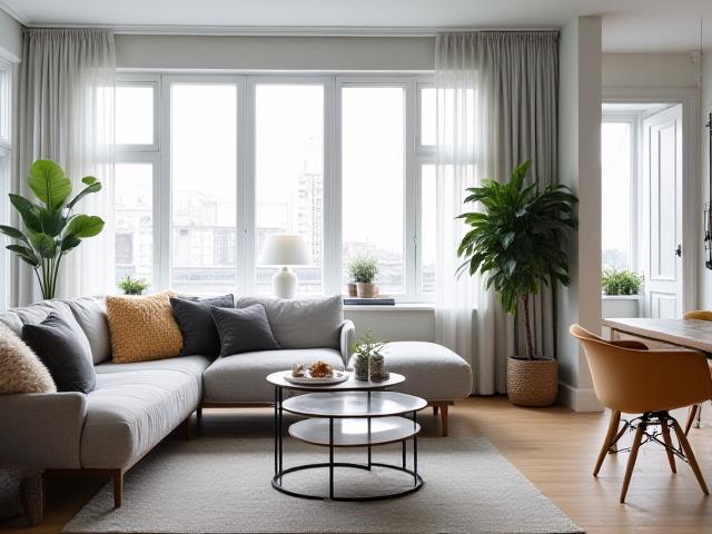 Elegant stue i en moderne leilighet på Frogner, innredet av Anis Interiør.